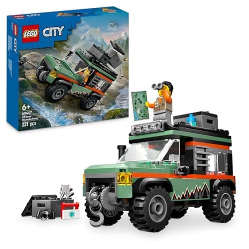 LEGO City The Truck 4x4 Off-Road Construction Set for Boys and Girls Aged 6 and Above Includes Adventurer Minifigure and Accessories - Fun Birthday Gift 60447 - Image 2