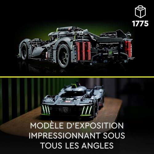LEGO 42156 Technic Peugeot 9X8 24H Le Mans Hybrid Hypercar, Maquette de Voiture de Course Niveau Avancé, à l'Échelle 1:10, Sport Automobile à Collectionner pour Adultes - Image 7
