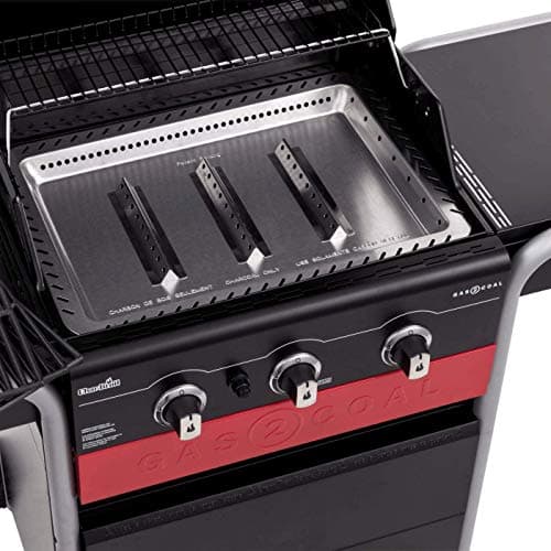 Char-Broil Gas2Coal 330 Gas Barbecue - Hybrid Grill, Patented Charcoal Tray, 3 Burners - Ideal for Outdoor Cooking, Garden and Patio - Image 6
