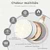 YASHE 20cm Non Stick Frying Pan with Granite Coating for Eggs, Pancakes and Bacon, Induction Friendly, Easy to Clean, PFOA Free with Anti-Calorie Handle - Image 5