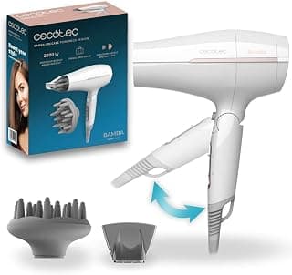 Sèche-Cheveux de Voyage Pliable IoniCare Power&Go Heaven. 2000W, 2 températures, 2 vitesses, fonction air froid, buse concentratrice et diffuseur inclus