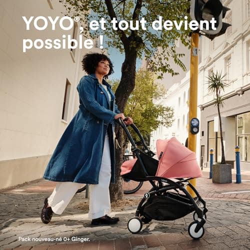 Stokke YOYO3 Stroller with Newborn Pack and 6+ Colour Pack - Includes Frame, YOYO 6+ Color Pack and Newborn 0+ Pack Black - Image 3