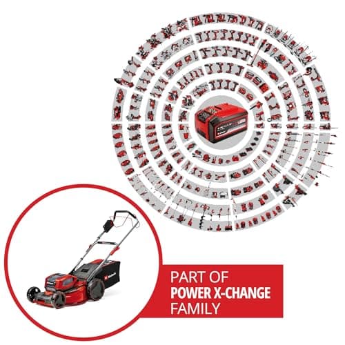 Einhell Professional Cordless Lawnmower GP-CM 36/52 S Li BL (4x5.2Ah) Power X-Change (36V, Brushless Motor, Cut to 52cm) Comes with 4 Batteries 5.2 Ah and 2 Dual Chargers - Image 3