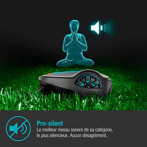 Gardena Smart Robot Mower SILENO City 250 Set: Innovative Lona AI technology, Via App adjustment, SensorControl, for slopes 35% Max, Smart gateway, Version FR/NL (19601-66) - Image 5