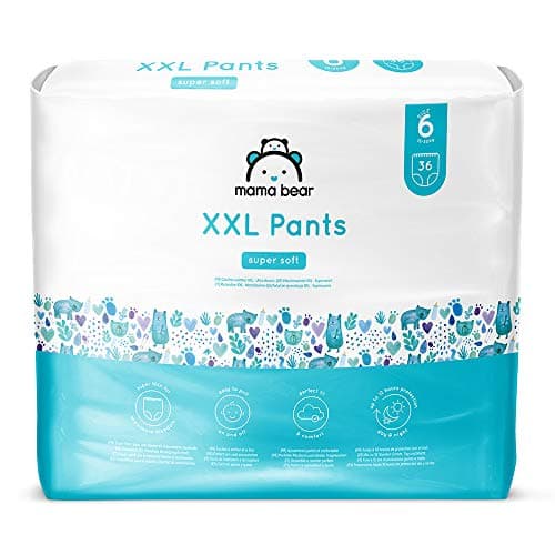 Amazon Brand - Mama Bear Nappy Pants XXL, Size 6 (18-30 kg), 72 Count (2 Pack of 36) - Image 3