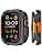 2 in 1 Case Compatible with Apple Watch Ultra 2/1 49mm Cover, Rugged Bumper Protective Case with Back Cover for iWatch Ultra 49mm, Black - Image 2