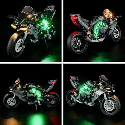 BRIKSMAX LEGO-42170 Kawasaki Ninja H2R Motorcycle LED Light Kit - Compatible with Lego Technic Building Kit - Lego Set NOT Included - Image 4