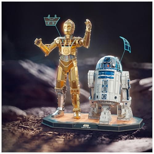 4D Build -4D Build, C-3PO and R2-D2 Star Wars Collectable, Construction Toys, 3D Puzzle for Adults and Teens, 416 Pieces, Ages 12+ (Spin Master 6074268) - Image 7
