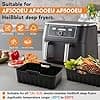 Air Fryer Silicone Mould for Ninja Foodi MAX Dual Zone Air Fryer AF400EU, AF300EU 7.6-9.5L, Air Fryer Accessories with Rack Racks, Cake Mould, Bread Pan - Image 4