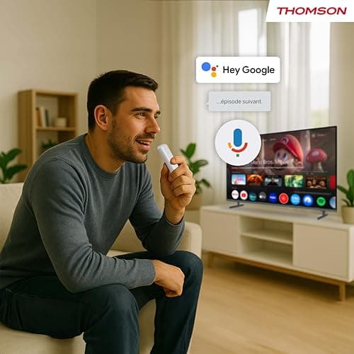 THOMSON Go Cast 150, Google TV, 4K UHD, Streaming Dongle, Voice Control, Google Cast, Dolby Atmos, Dolby Digital Plus, Wi-FI, Power Supply, 2 GB RAM, 8 GB Storage - Image 6