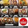 Moulinex air fryer two compartments, very large capacity 11L, 10 people, 7 automatic programs, oil-free fryer, digital touch screen, dual stainless steel, EZ942BF0, dark grey - Image 6