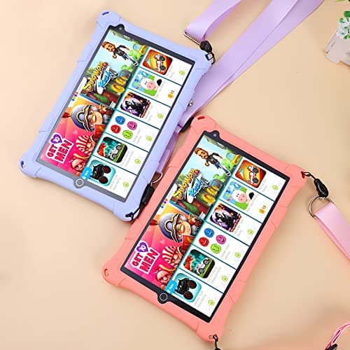 8 Inch Android Tablet 6+10 RAM 128GB ROM (TF Card 256 GB), Google Certified, Preinstalled Children's Software, Wi-Fi, Shockproof Case, Gift for Children (Pink) - Image 5