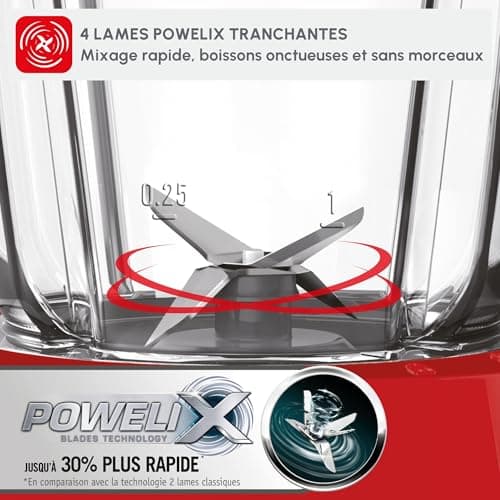 Moulinex Blendforce Blendforce, 600 W, 2 Speeds + Pulse Function, 2 L Total Capacity, Smart Lock System, Easy Cleaning, Air Cooled, 3 Minutes Continuous Mixing LM420510 - Image 6