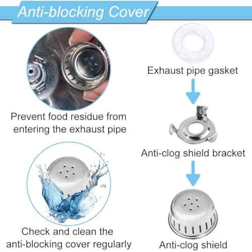 Steam Release Valve Gasket Anti-Clogging Protective Cover Replacement Parts for Instant Pot Ultra 60 Duo Nova 60 and Duo Crisp 11in1 Air Fryer 6qt - Image 6