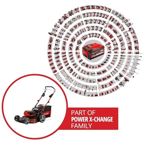 Einhell Professional Tondeuse à Gazon sans Fil GP-CM 36/47 S HW Li Power X-Change (36V, 47 cm Largeur de Coupe, autotractée, Moteur sans Charbon) Livré avec 4 Batteries 4,0Ah et 2 Chargeurs Doubles - Image 6