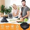 4 Pieces Air Fryer Accessories, Silicone Cover Flat Accessories for Ninja CRISPi FN101EU, 2 Moulds + Splash Guard + Reusable Mat 3.8 L 1.4 L - Image 3