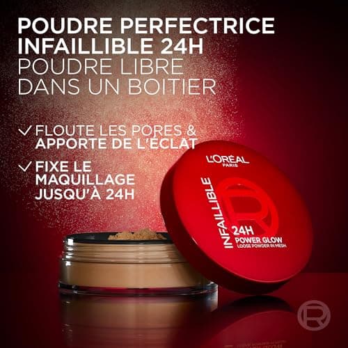 L'Oréal Paris Universal Loose Powder - Fixes Makeup & Brightens Complexion - Infallible 24H - Shade : Universal - 10 g - Image 4