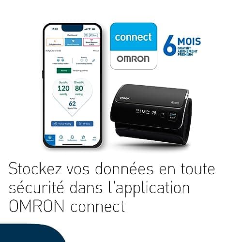 OMRON EVOLV Arm Blood Pressure Device - All-in-One Design - Arm Blood Pressure Monitor with Irregular Heart Rate Detection - Bluetooth - With OMRON Connect App - Image 6