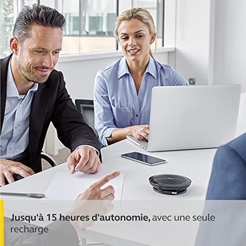 Jabra Speak 510 Speaker — Portable Bluetooth Speaker, Conference Speaker — Connects to Laptops, Smartphones and Tablets — USB Plug - Image 5