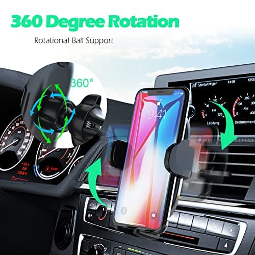 ARCANITE Simple Mobile Phone Holder for Air Vent, Universal Fit for Use in Cars - Image 6