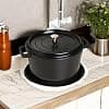 Staub 1102825 Round Casserole Dish 7 QT - Matt Black 28 cm - Image 6