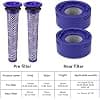 Dyson V8/V7 Washable Absolute and Animal Replacement Filter, 2 HEPA Post-Filters, 2 Pre-Filters with Cleaning Tool - Image 4