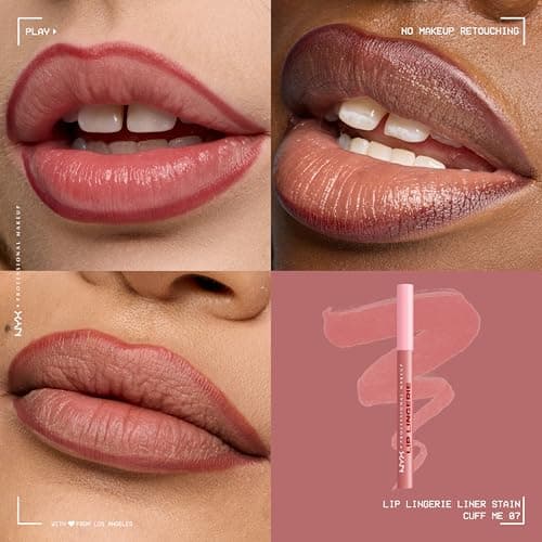 NYX Professional Makeup Lip Lingerie Liner Matte Matte Long-Lasting Waterproof Smudge Free & Transfer Resistant Shade Cuff Me 07 - Image 5
