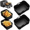 Air Fryer Silicone Mould, Air Fryer Accessories for Russell Hobbs 9L & COSORI Air Fryer Dual Zone 8.5L, Ninja Double Stack XL 9.5L, Reusable Russell Hobbs Air Fryer Accessories, Air Fryer Mold - Image 2