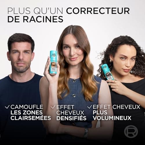 L’ORÉAL PARIS - Spray Instantané Correcteur de Racines & Cheveux Blancs - Hommes & Femmes - Magic Retouch - Châtain Foncé - 75ml - Image 7