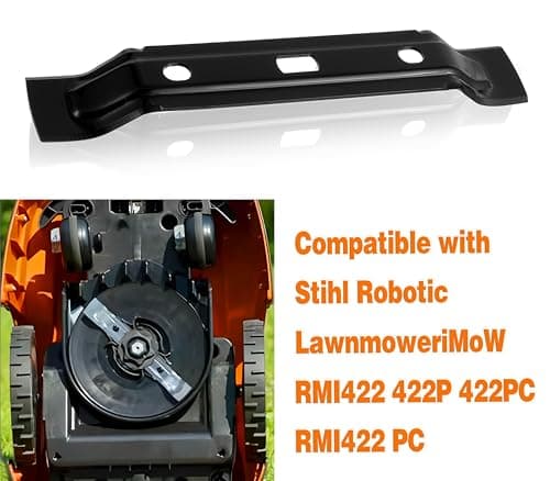 2pcs 20cm Robot Mower Blades Compatible with Stihl Robot Mower iMOW RMI 422 422P 422PC RMI422 P C Robot Mower Blades Stainless Steel Replacement Blades (Black) - Image 5