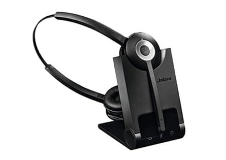 Jabra Pro 920 DECT Wireless On-Ear Stereo Headset - HD Voice and Noise-Cancellation with All-Day Battery - Optimised for use with Desk Phones in UK/HK/SG Regions