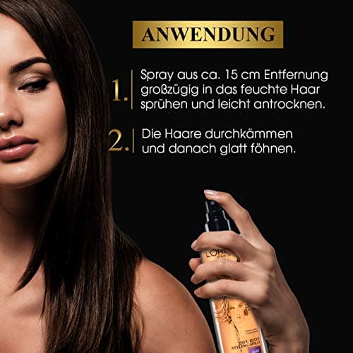 L'Oréal Paris Elnett Heat Styling Spray, Heat Protection at 230°C, Anti-Frizz, Long-Lasting Styling - Up to 72 Hours, Hair Care and Extension with Complex - Image 6