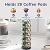 SEVENLINE Vertuo Coffee Pod Holder Compatible with Nespresso Vertuoline 20 Pods Holder for Vertuo Line Carousel Storage Holder 360 Degree Rotatable (Black) - Image 4
