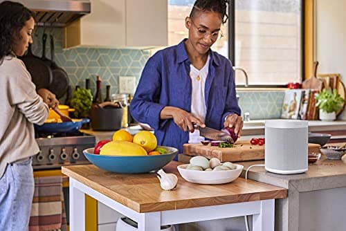 Sonos One - Enceinte sans Fil - Multiroom WiFi - Air Play 2 - Assistant Google et Amazon Alexa Intégrés - Son Clair - Interface Tactile - Blanc - Image 6