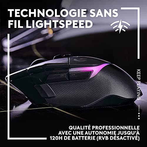 Logitech G G502 X PLUS LIGHTSPEED Wireless RGB Gaming Mouse - Optical Mouse Hybrid Buttons LIGHTFORCE, LIGHTSYNC RGB, Hero 25K Gaming Sensor, Compatible with PC - MacOS/Windows - Black - Image 4
