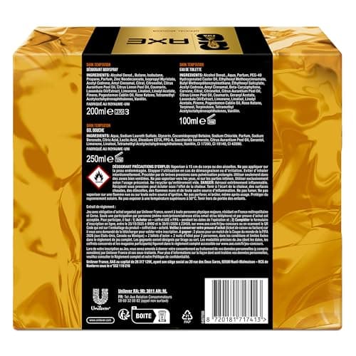 Axe Coffret Homme - Dark Temptation - 1x Déodorant 200ml & 1x Eau de Toilette 100ml & 1x Gel Douche 250ml - Image 4