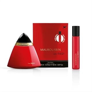 Mauboussin - In Red 100ml + 20ml (Travel Spray) - Eau de Parfum Femme - Senteur Orientale, Florale & Boisée