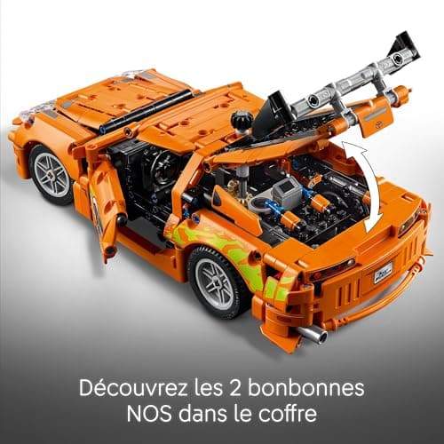 LEGO Technic Fast and Furious Toyota Supra MK4 - Jeu de Construction avec Voiture de Course – Inclut Un Moteur 6 cylindres et Un Capot ouvrant - Idée Cadeau pour garçons et Filles dès 9 Ans 42204 - Image 7