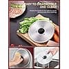 200W Electric Ham and Sausage Slicer, 2 Detachable Blades 19 cm, 0-15 Thick Precise Groove Switch for Safe Use, for Bread, Ham, Cheese and Meat, Silver - Image 8