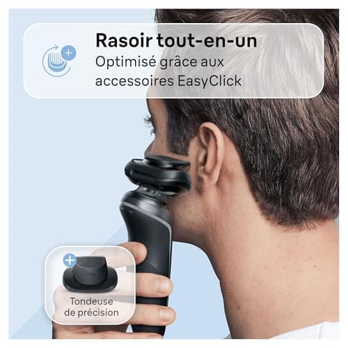 Braun Men's Electric Shaver Series 6 61-N1200s, Grey, Wireless Grille, Shaving Set with Precision Trimmer Accessory, with Swivel Head for Shaving Beard and Face - Image 7