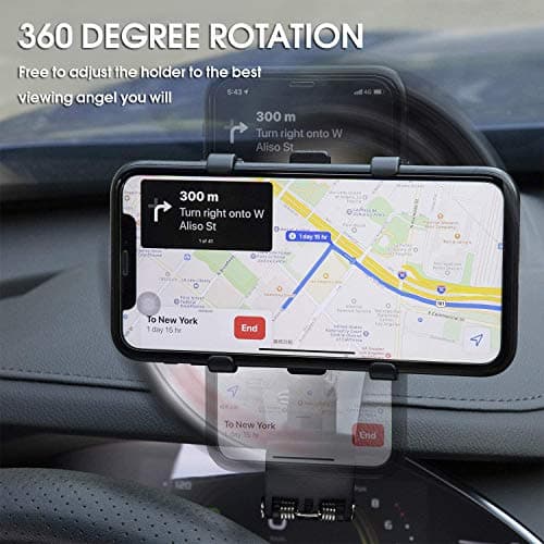 360 Degree Rotation Car Phone Holder Dashboard Mobile Phone Car Phone Mount for GPS and Smartphones from 4 to 7 Inches - Image 4