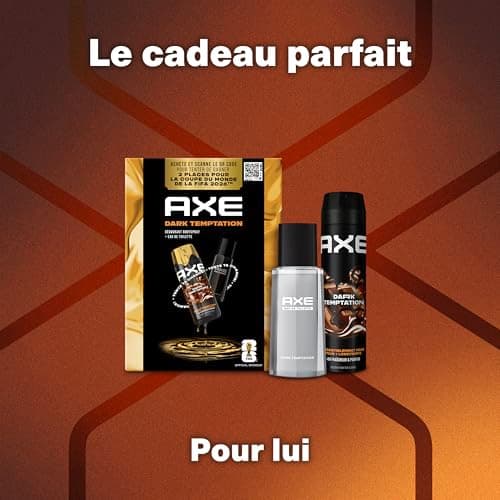 Axe Coffret Homme - Dark Temptation - 1x Déodorant 200ml & 1x Eau de Toilette 100ml - Image 5