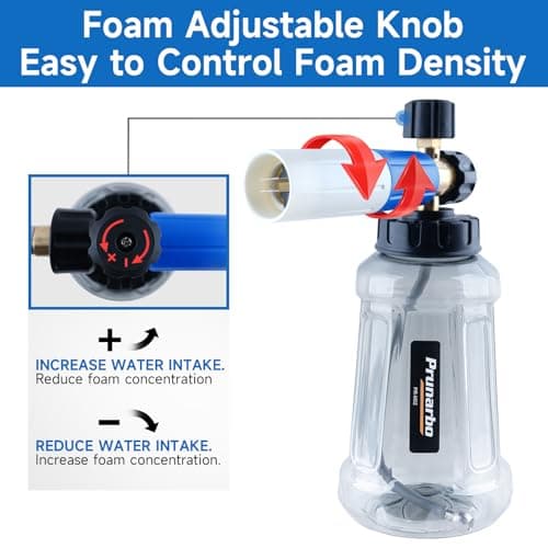 Pressure Washer Gun Kit with Foam Cannon, 1/4" Quick Connect, 5 Nozzle Tips, Compatible with Nilfish/Bosch (PR-M02-NB-B) - Image 6