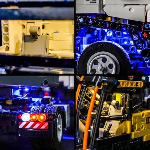 LED Lighting Kit Decorative Lighting Compatible with Lego Volvo FMX 42175 Technic Truck and EC230 Electric Excavator (Not Included) - Image 4