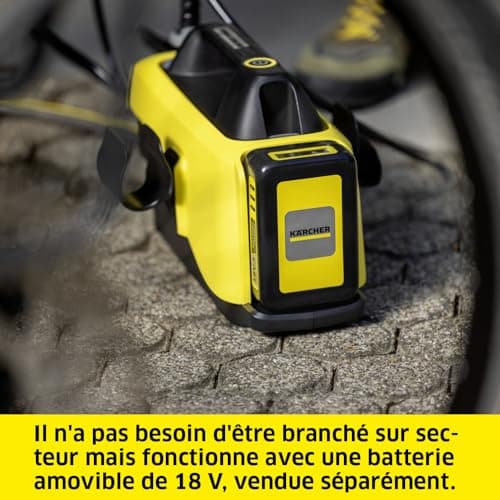 Kärcher OC 6-18 Medium Pressure Cordless Cleaner, Pressure: 24 Bar, Flow Rate: 200 l/h, Weight: 2.5 kg, Pressure Gun, Flat Jet Nozzle, Flexible, Compatible with Kärcher 18V Battery Not Included - Image 4