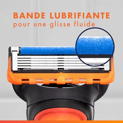 Gillette Fusion5 Men's Razor with Handle and Cartridge 5 Blades, Precision Blade For Hard Areas, With Lubricating Strip For Smooth Face Gliding, 1 Refill Per 20 Shaves - Image 5