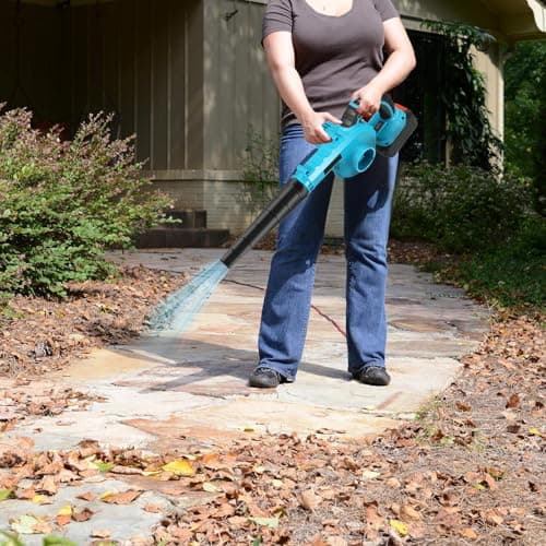 Cordless Leaf Blower for Makita 18V Battery, 2 in 1 Leaf Blower with 7500mAh Battery x2, 5 Speed Control, Vacuum and Garden Blower (7500mAh x2) - Image 6