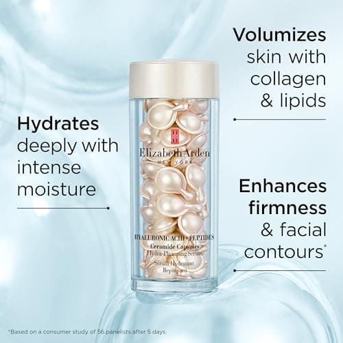 Elizabeth Arden - Hyaluronic Acid Capsules + Peptides and Ceramides, Hydrating and Plumping Serum, Silky and Light Formula for Smoother, More Bounced Skin, for All Skin Types - Image 6