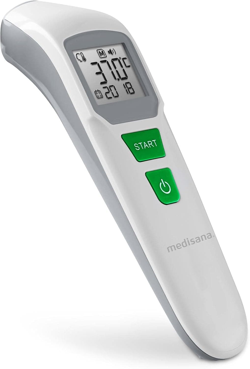 Medisana medisana TM 760 Digital Forehead Thermometer Medical Thermometer for Babies, Children and Adults with Visual Fever Alarm, Memory Function and Liquid Measurement