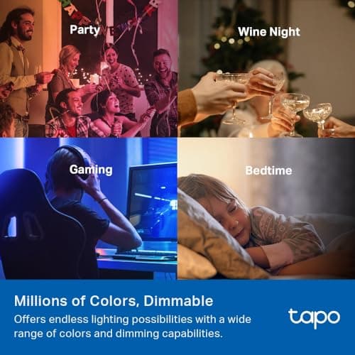 Tapo Ampoule intelligente B22 Matter, surveillance de l'énergie, extra lumineuse 1055 lm, ampoule intelligente 8,6 W, intensité variable, ampoules Alexa réglables, commande vocale avec Apple HomeKit, - Image 10